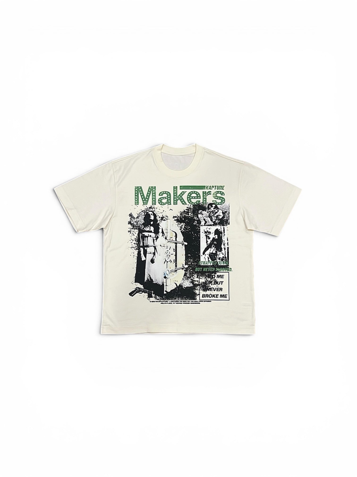 NEVER BROKE ME T- SHIRT ECRU